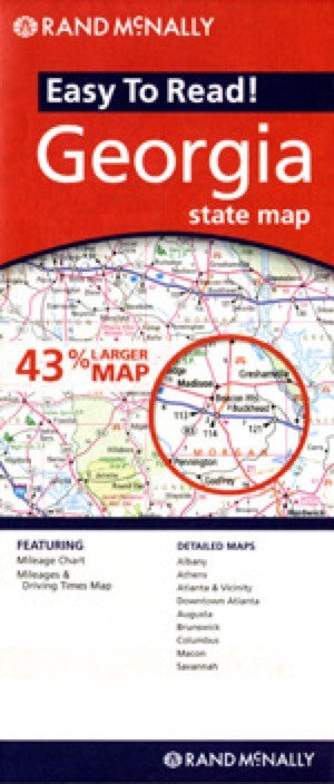Rand McNally Georgia Travel Map Eastview