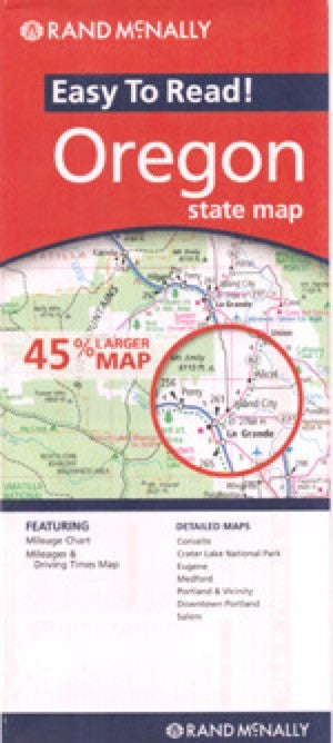 Rand McNally Oregon Travel Map Eastview
