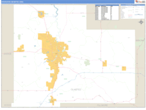 Rochester, Minnesota Metro Area Wall Map