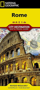 National Geographic Rome, Italy Destination Map