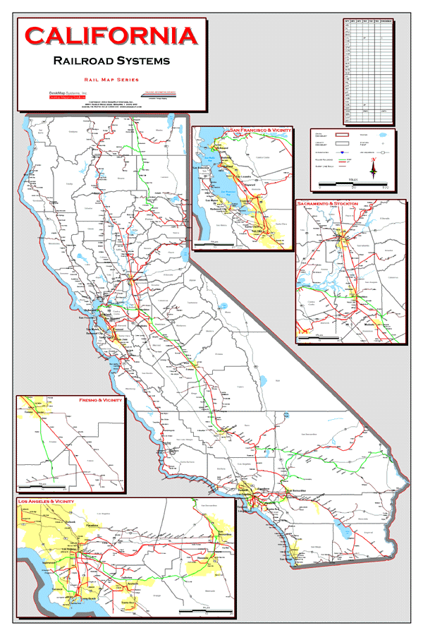 Cover of California Railroad Map