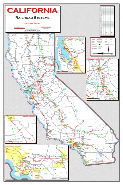 Cover of California Railroad Map
