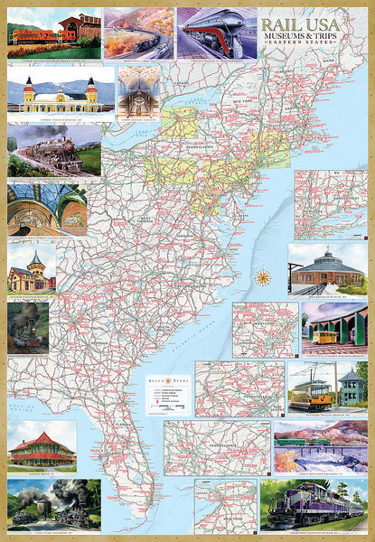 Cover of Rail U.S.A., Eastern States, Museums & Trips