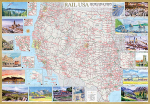 Rail U.S.A., Western States, Museums & Trips by Bella Terra Publishing LLC