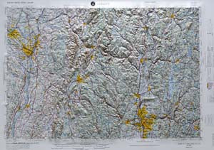 Cover of Albany, New York (NK 18-6) Raised Relief Map