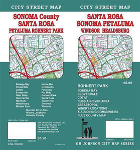 Santa Rosa, Sonoma, Petaluma, Windsor and Healdsburg, California by GM Johnson