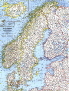 Scandinavia Map 1963