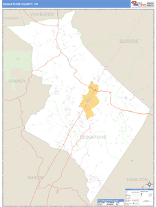 Sequatchie County, Tennessee Zip Code Wall Map