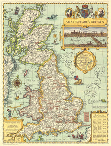 Shakespeares Britain Map 1964