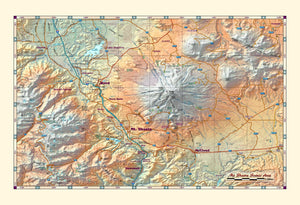 Mt. Shasta Area Wall Map