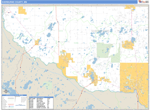 Sherburne County, Minnesota Zip Code Wall Map