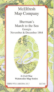 Sherman's March to the Sea by McElfresh Map Co.
