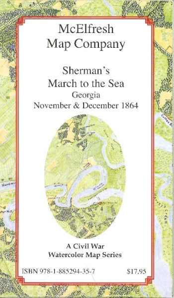 Sherman's March to the Sea by McElfresh Map Co. Eastview