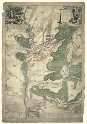 Map of the Battle of Blenheim, 13 August 1704 by Oxford Cartographers Eastview