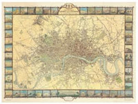 Historic Map of London in 1851 by Oxford Cartographers Eastview