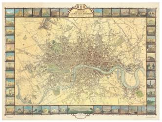 Historic Map of London in 1851 by Oxford Cartographers Eastview