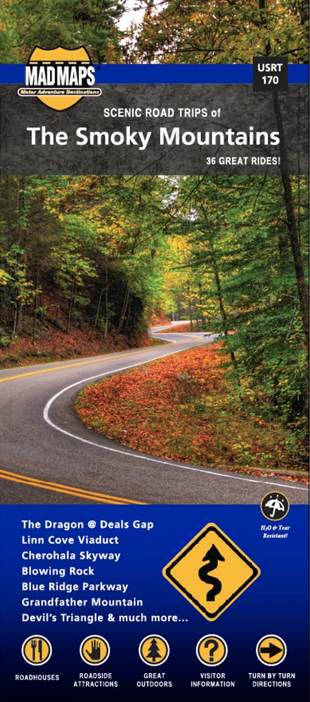 Smoky Mountains, Regional Scenic Tours by MAD Maps Eastview