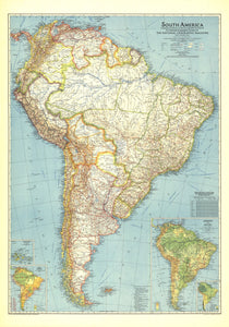 South America Map 1942