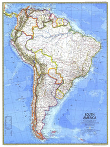 South America Map 1972