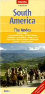 South America, Western, The Andes Travel Map