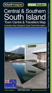 South Island, Central and Southern, New Zealand, Pathfinder Map by Kiwi Maps