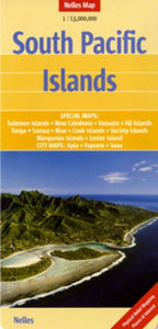 South Pacific Islands Travel Map