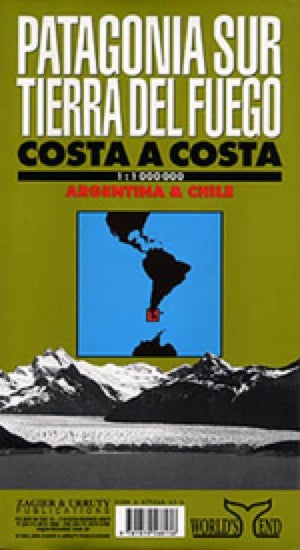 South Patagonia with Tierra del Fuego, Argentina Travel Map Eastview