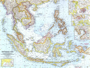 Southeast Asia Map 1961