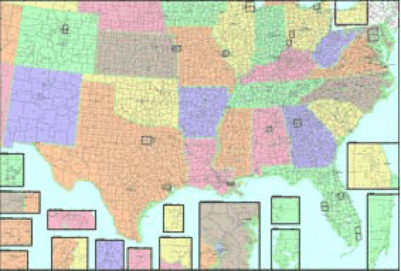 Southeast US Regional Wall Map A | Map Geek.com