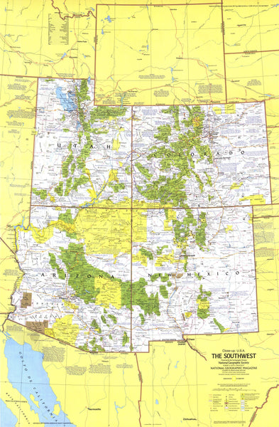 Southwest Map 1977 Maps.com