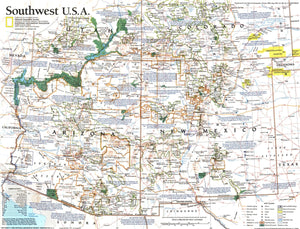 Southwest, USA Map 1992