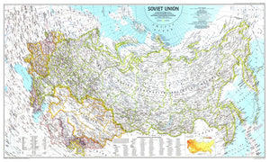 Soviet Union Map 1990 Side 1