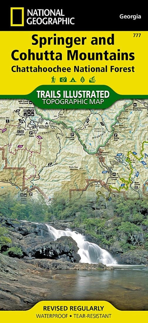 Springer and Cohutta Mountains, Map 777 by National Geographic Maps Eastview