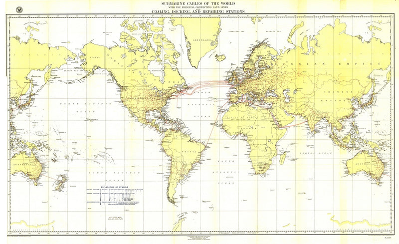 Submarine Cables Of The World Map Maps.com