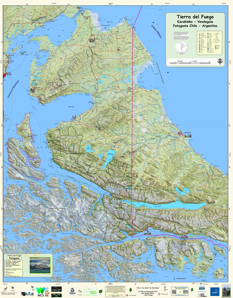 Tierra del Fuego Maps.com