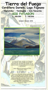 Tierra del Fuego travel Map (Spanish Edition)