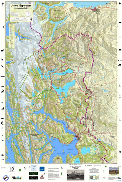 Torres del Paine National Park and surrounding areas Maps.com