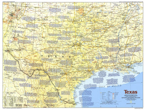 Texas Map 1986 Side 1