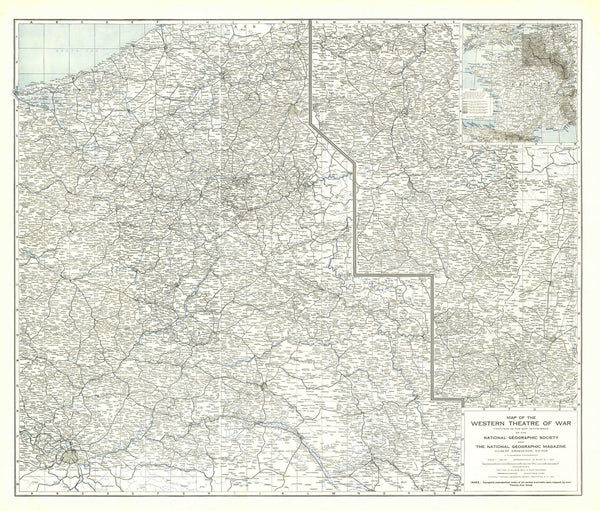 The Western Theatre Of War Map 1918 Maps.com