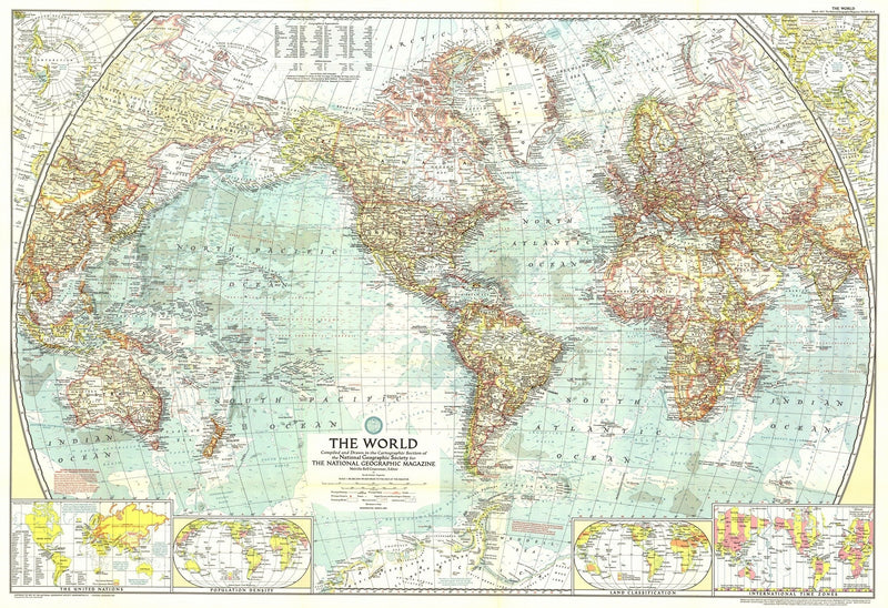 The World Map 1957 Maps.com