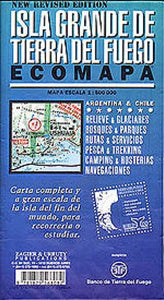 Tierra del Fuego Ecomap, Argentina Travel Map