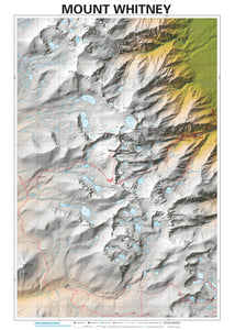 Mount Whitney Wall Map