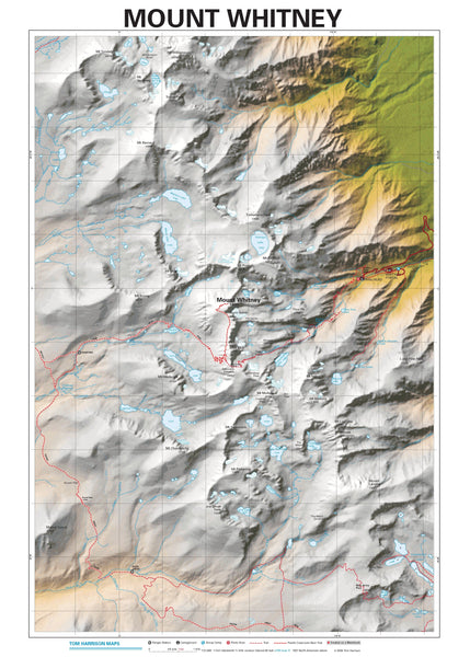 Mount Whitney Wall Map Maps.com