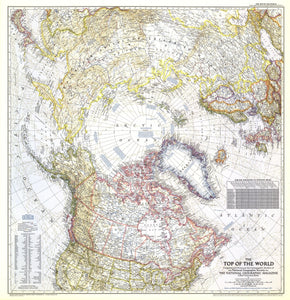 Top Of The World Map 1949