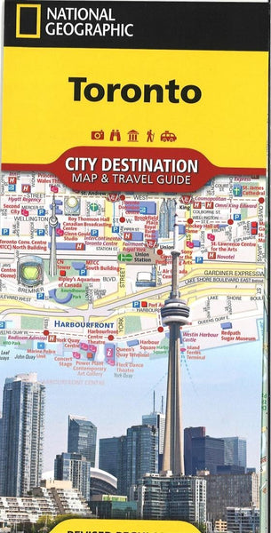 Toronto, Ontario City Destination Map and Travel Guide by National Geographic Maps Eastview