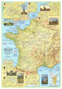 Travelers Map Of France Map 1971 Side 1