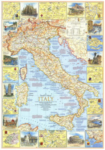 Travelers Map Of Italy Map 1970 Side 1