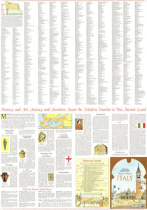 Travelers Map Of Italy Map 1970 Side 2