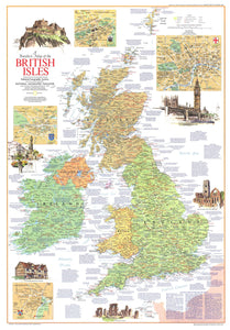 Travelers Map Of The British Isles Map 1974 Side 1