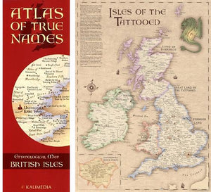 Atlas of True Names, Etymological Map British Isles by Kalimedia